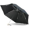 Nouvel Japonais Folding For Sunny or Rainy UV Flower Bowler Embroidery Parasol Parasol, Umbrella, Days, Protection, Women's (Black)
