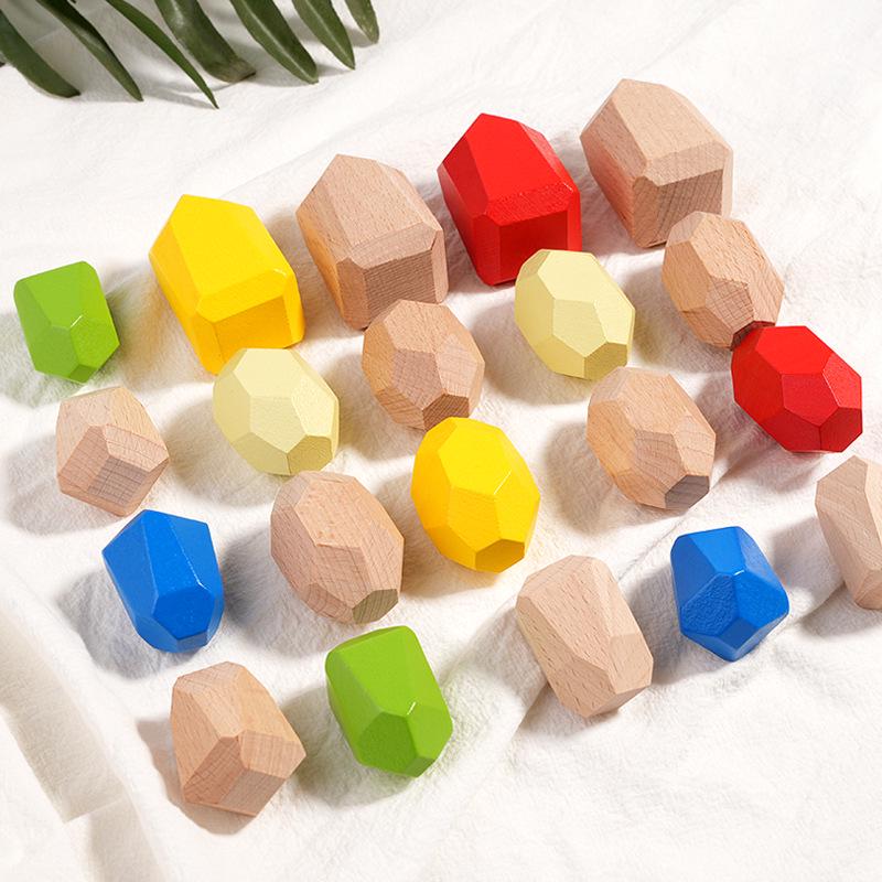 Colorful Stacking Stones: Hand-Eye Coordination Game for Kids