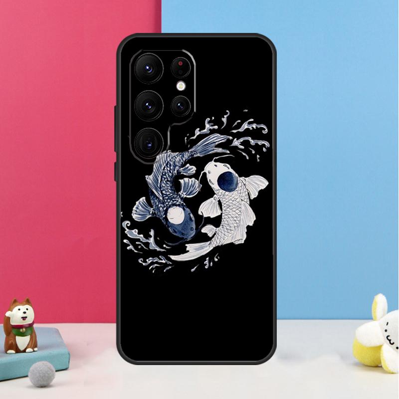 Koi Fish Yin Yang Case For Samsung Galaxy S26 S25 Ultra S20 S21 S22 S23 S24 Plus S10 S25 FE Back Cover Shell