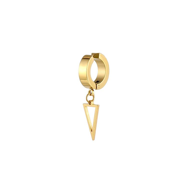 Trendy Cold Wind Black Triangle Ear Cuff Without Piercing, Hip Hop Temperament Viral Cartilage Ear Jewelry For All Genders
