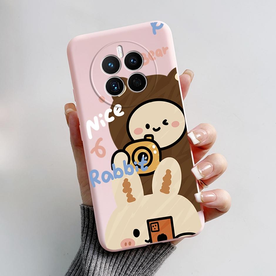 

Fashion Liquid Silicone Cove For Huawei Mate 50 50E Phone Bags Straight Edge Bumper For Huawei Mate 50 Pro Camera Protection Huawei Mate 50