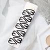 10-Piece Black Enamel Hair Clip Set for Women - Simple Forehead Stray Hair and Bangs Side Clips
