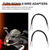 look-2Pcs Motorcycle Turn Signal Wiring Harness Connector Turn Signal Plug Adapter for