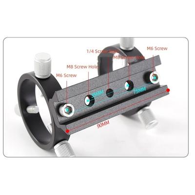 Laser Pointer Bracket Finder Scope Bracket Ring Kit for Finder Scope Telescope Inside Diameter 42/50/60/68/80/90/102mm