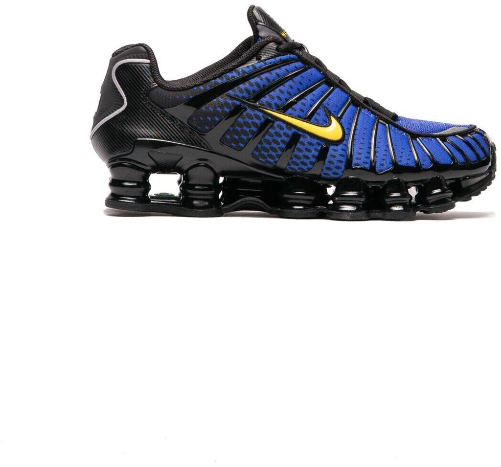 Кроссовки Nike Shox TL черный/металлическое серебро/лиловый синий/вечерний маис