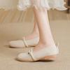 Soft Leather Flats French Mary Flat Women's Shoes Fairy 2025 Summer New Skirt Shallow Mouth Soft Sole Single Shoes Two Wear