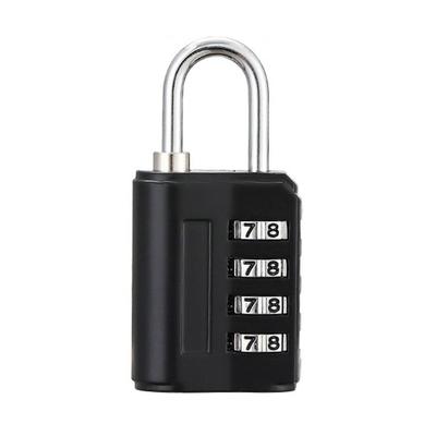 Portable Zinc Alloy 4 Digit Password Lock Anti-theft Padlock Backpack Zipper Lock Luggage Combination Lock Home