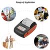Mini Przenośna Termiczna Drukarka Paragonowa POS Bezprzewodowa Bluetooth 58mm Bilet Rachunek IOS Android PC Faktura Biznes Detaliczny Bez Atramentu