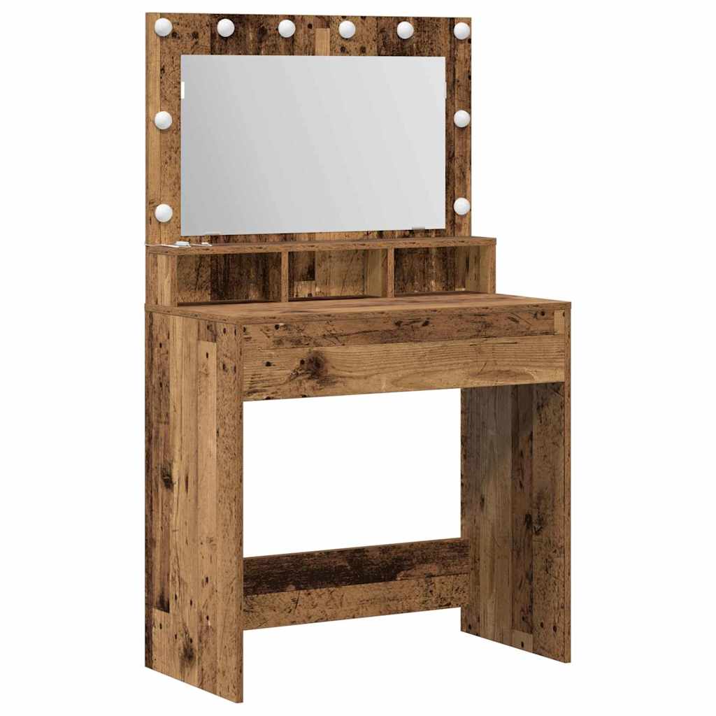 Vintage style Makeup Table with Shelf 75.5 x 41 x 135 cm Particleboard