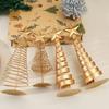 Gold Wire Pentagram Star Vintage Christmas Tree Creative Artificial Christmas Tree Desktop Decoration Statues Props Party Decor
