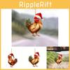 Creative Acrylic Christmas Tree Ornament Features Charming Cartoon Rooster Design For Holiday Decor