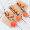 New Year Fortune Bucket: DIY Pomegranate, Persimmon & Apple Floral Arrangement with Foam Berries