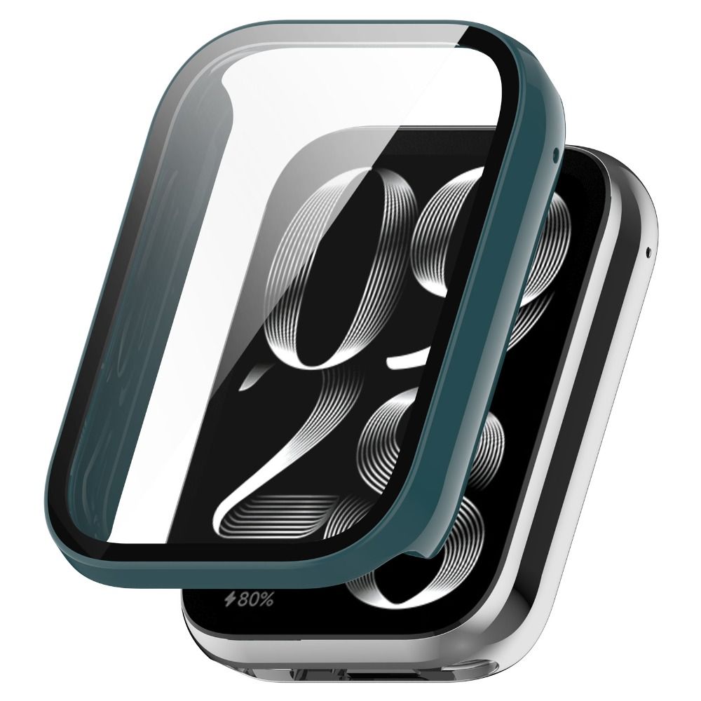 Anti-Scratch Protective Case PC+Tempered Cover Shell Hard Screen Protector for Xiaomi Band 9 Pro