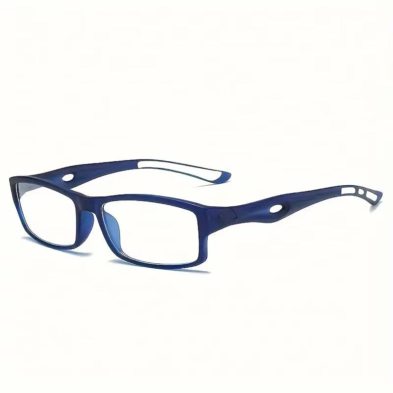 3PCS Sport Style Non-Prescription Reading Glasses Anti-Blue Light Rectangular Full Rim Eyewear PC Frame Material