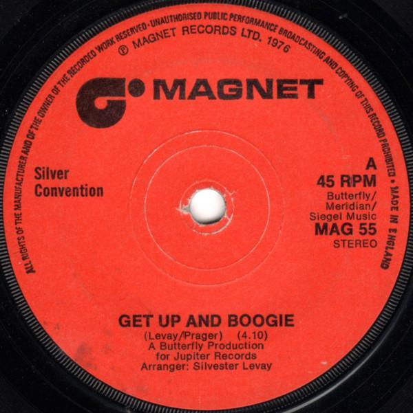 7inch Record SILVER CONVENTION - Get Up And Boogie MAG55 Magnet 1976 UK Soul/Funk Used