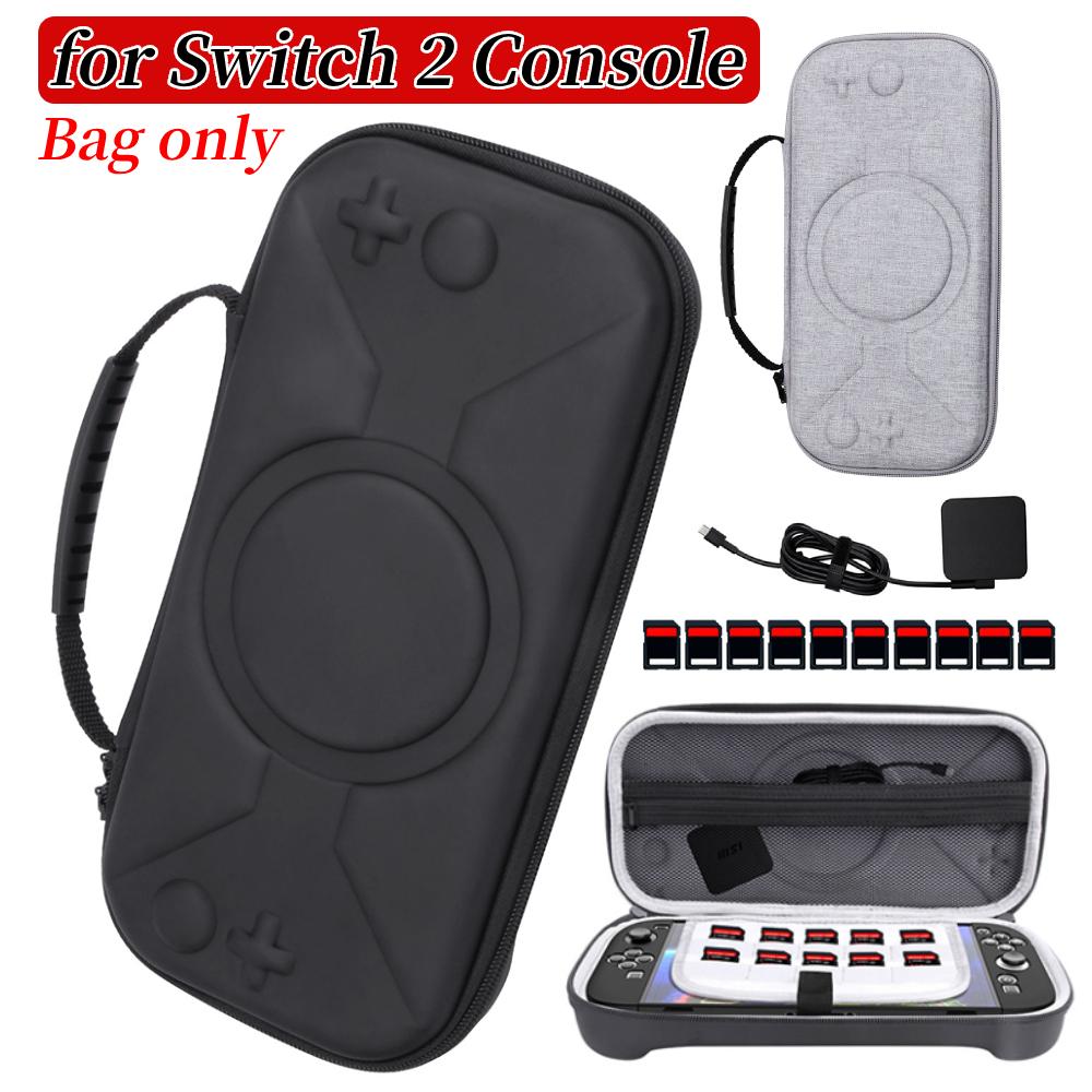 Carrying Case Shockproof Portable Storage Bag Anti-scratch Protective Travel Case Organizer Bag for Switch 2 Game Console
