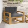 Outdoor Middle Sofa Polyester White