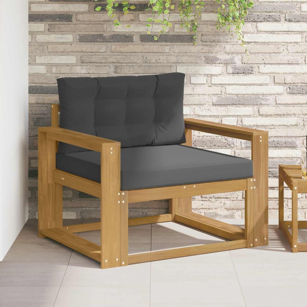 Outdoor Middle Sofa Polyester White
