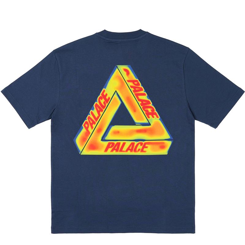Palace Футболка Heat Sensi Темно-синие топы унисекс Синяя P26TS188 S 8819₽