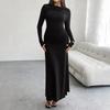 Nouveaux Vêtements pour Femmes Tempérament Quotidien Élégant Décontracté Désir Pur Sexy Combinaison Imprimée Jupe Longue Robe Légère Robe de Soirée Haut de Gamme
