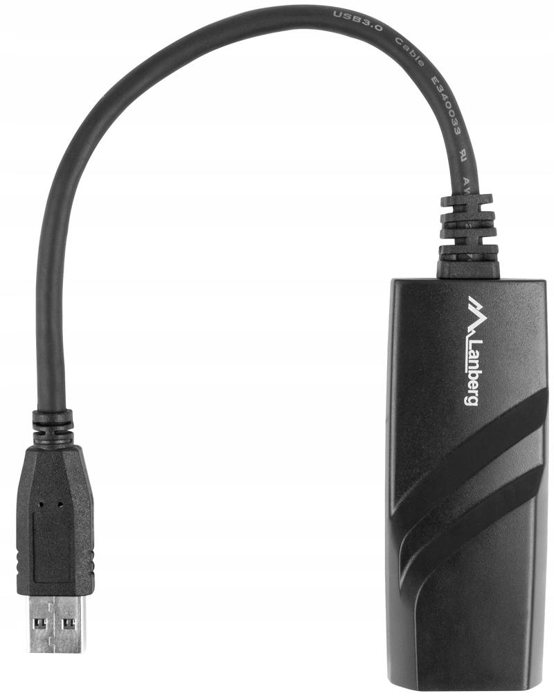 Karta sieciowa Lanberg USB 3.0 -> RJ-45 1Gb na kablu