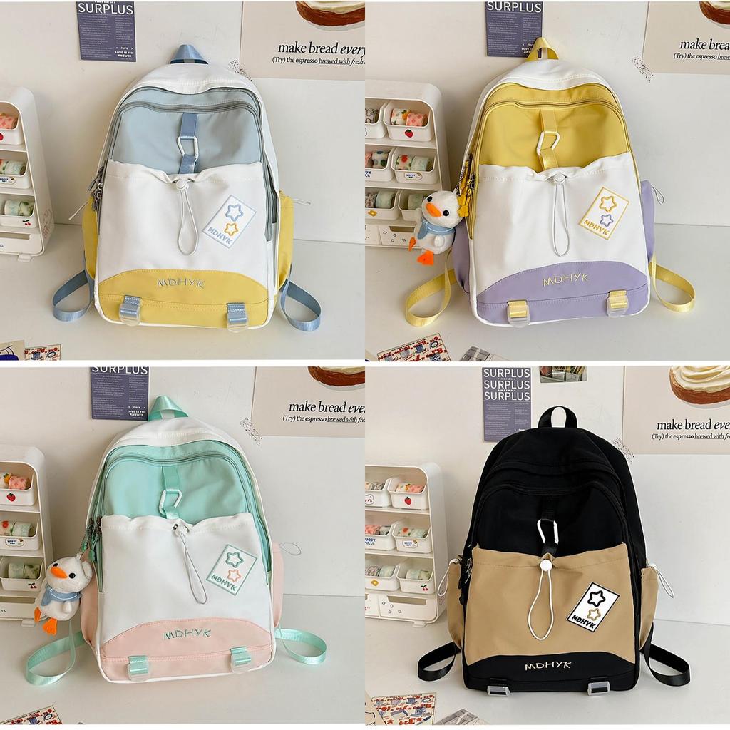 Minimalist Nylon Backpack For Women With Design And Laptop Storage For School Use