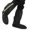 Outdoor Hoher Schaft Vollständiger Überzug Schuhüberzug Wandern Wasserdicht Sanddicht Fußschutz mit Netzbeutel(Schwarz )