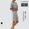 Venex Knit Soccer Short Sleeve and Pants Recovery Size M Men's Set, Loungewear, Black, (8121)