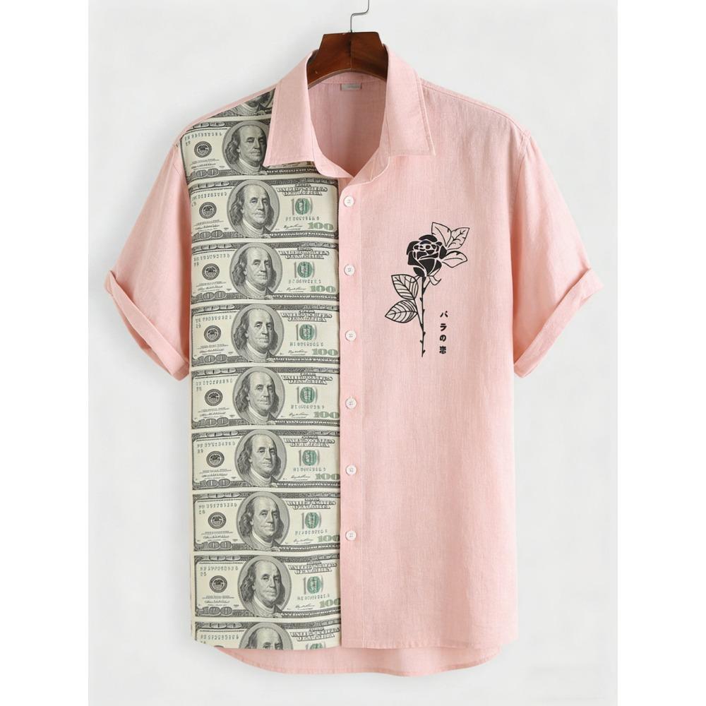 Outdoor Streetwear Men's Fashion Shirts Taiji Ethnic Patterns Printed Men's Shirts Casual Daily Men's and Women's Shirt