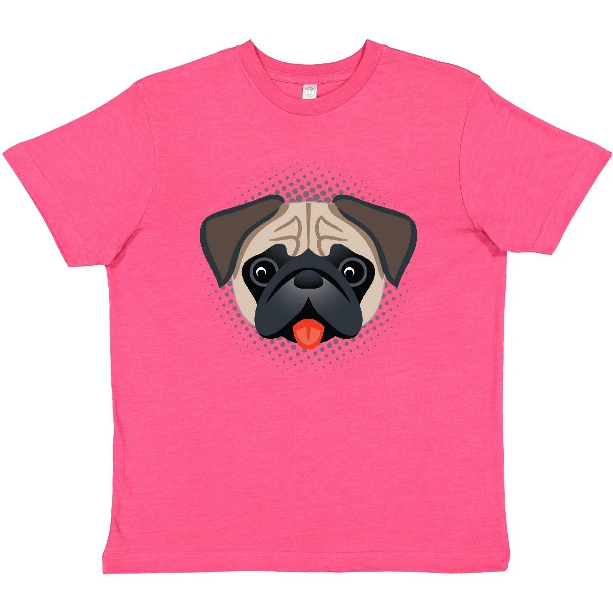Inktastic Cute Pug Puppy Dog Youth T-Shirt Pets Mom Mommy Tee Kids Children Teen 130