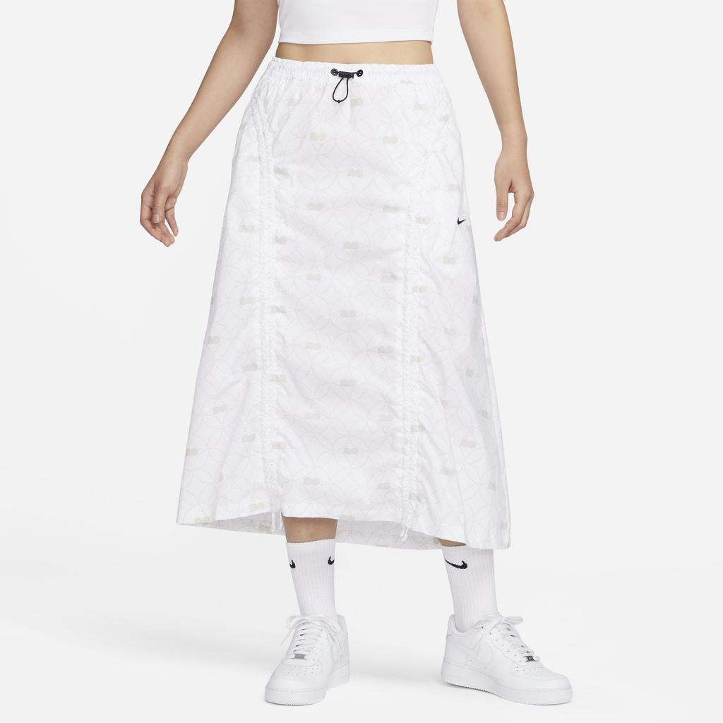 Nike Casual Long Skirt Women's White FN2270-100