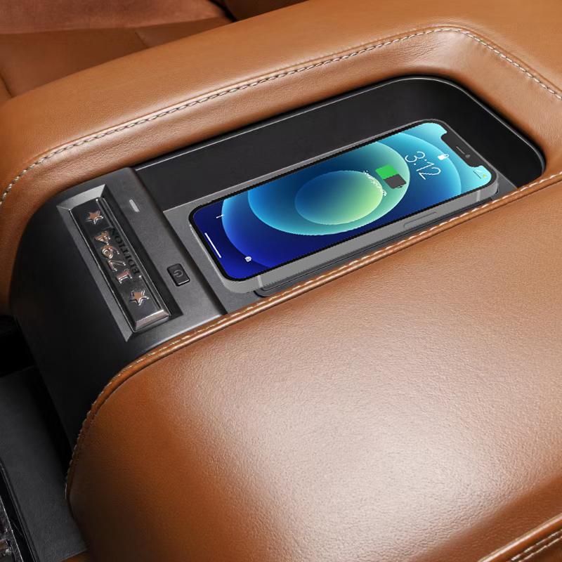 Car Wireless Charger 15w Fast Phone Charger Charging Holder Charging Pad Panel for Toyota Tundra 2014-