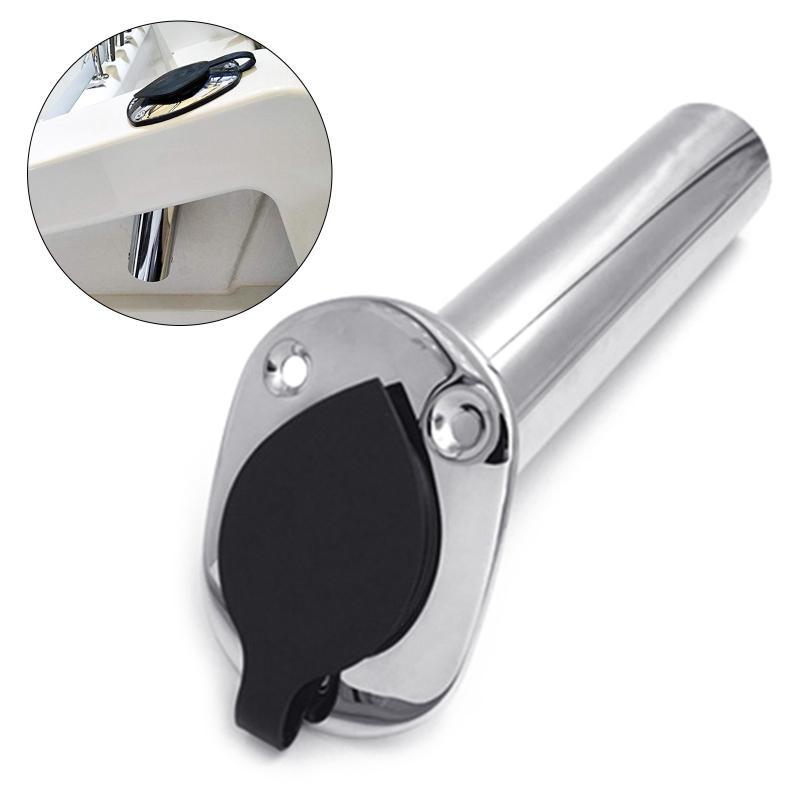 Fishing Boat Rods Holder with PVC Cap 15/30/90 Degree Fishing Rod Racks Folding Holder for Boat Yacht
