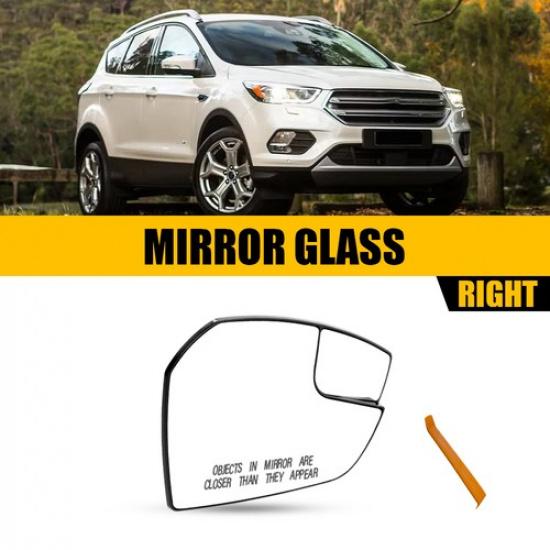Non-Heated Door Mirror Glass for 2017-19 Ford Escape Driver Passenger Side 2x