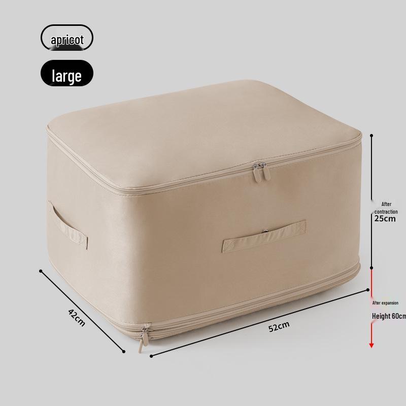 Large Capacity Compressible Storage Bag for Quilts and Jackets