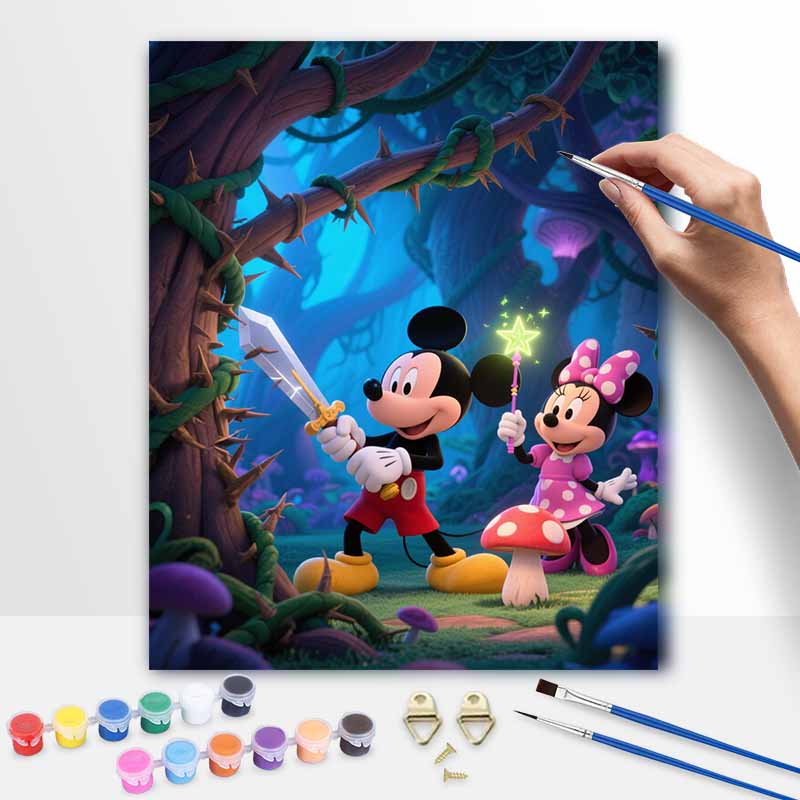 Disney Digital Oil Painting Art Painting Fantasy Forest Adventure Handmade Diy Home Decorations