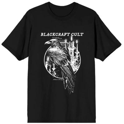 Blackcraft Cult T Shirt Herren Hail The Raven Schwarz Gothic Horror Vintage Washed Graphic Slightly Comfortable Versatile