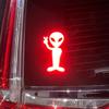 Highly Reflective Alien Peace Stickers Sci-fi Personalized Car Stickers Rear Window Stickers Random Stickers Scratch Stickers