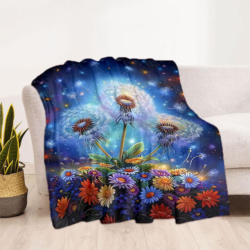 1pc Sunflower Pattern Blanket Comfortable Soft Lightweight Perfect for Travel Camping Picnics Sofa Office Bed Living Room Ideal Gift for Friends