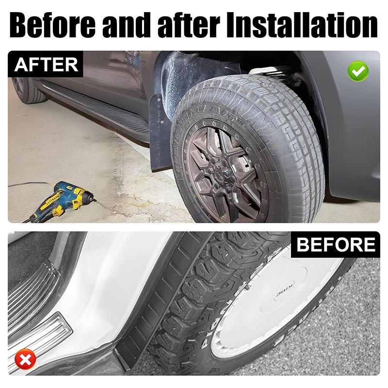 Wheels Mudguard Flaps PE Material For BYD SHARK 6 Four Wheel Splash Fender Guard Mudguards Off-road Upgrade Car Accessories 4PCS