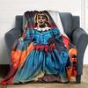 1PC Annabelle Doll Blanket Soft Warm All Season Throw for Sofa, Bed, Car, Office Vibrant Colorful Design, Durable & Cozy Gift