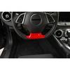 Car Steering Wheel Decor Cover Trim for Chevrolet Camaro 2017+ Accessories Red