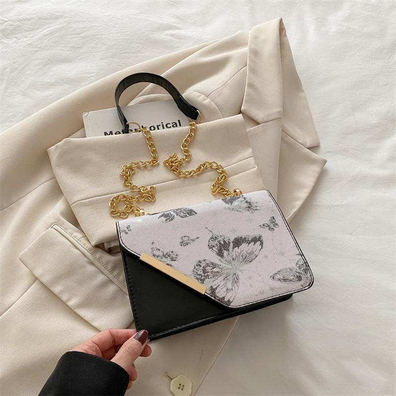 

Сумка с бантом женская 2025 новая модная универсальная сумка-мессенджер женская плечевая сумка на цепочке чёрный