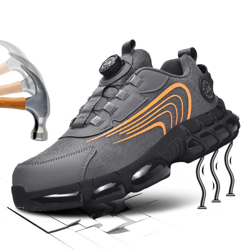 

Новая обувь летняя мужская противоударная и проколостойкая стальной подносок со стальной пластиной изоляция безопасность сварочные работы дышащая мужская G03 gray; 47