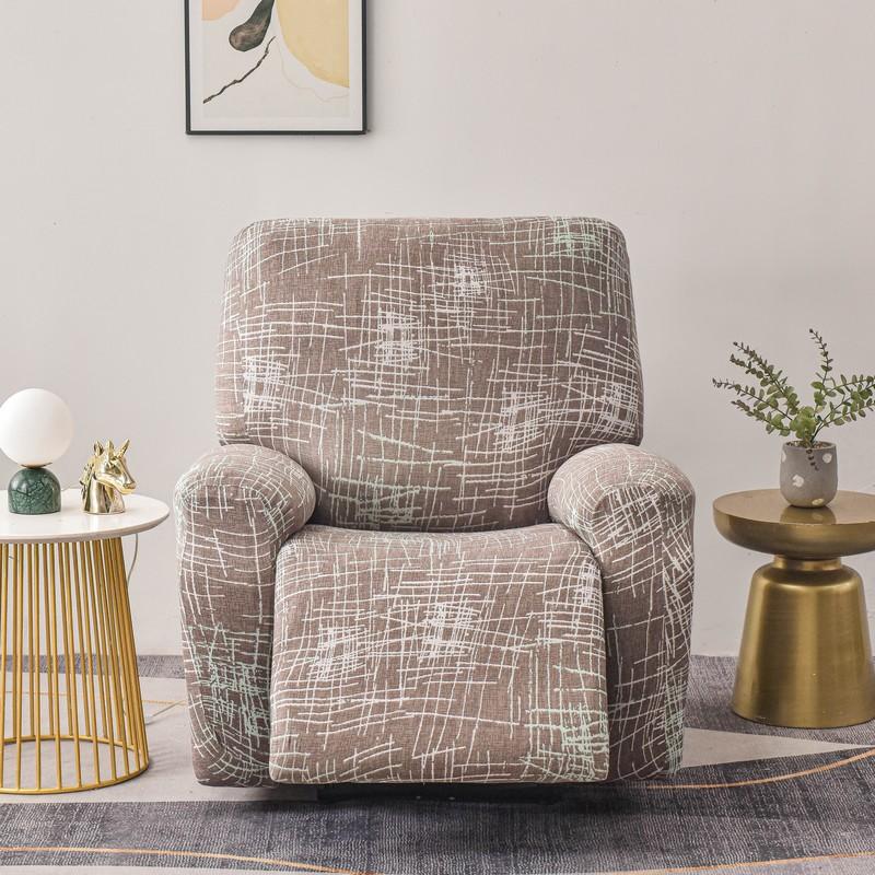Stretch Recliner Cover 4Pieces/Set Chair Slipcovers Non Slip Slipcover Recliner Furniture Protector For Living Room
