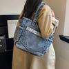 Bolso de Hombro Unisex Mezcla de Pana de Mezclilla Hombro Único Diario