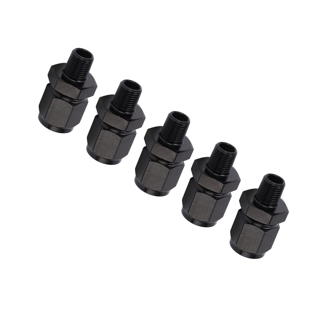 5 Pcs Adapter Fitting Aluminium Alloy 6AN Female Thread To 18 NPT Male Thread Swivel Adapter