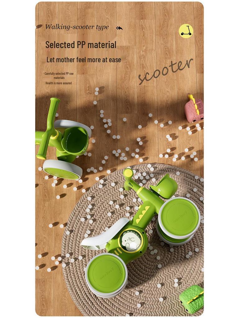 Loopfiets voor peuters 1-3 jaar: Loopfiets zonder pedalen & Vierwielige scooter