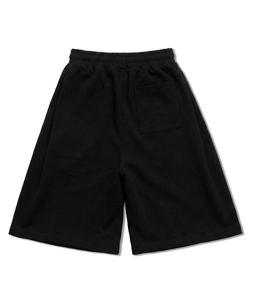 RAYFIKERS Side One-Pleat Sweat Shorts Mq7Pu489_Black