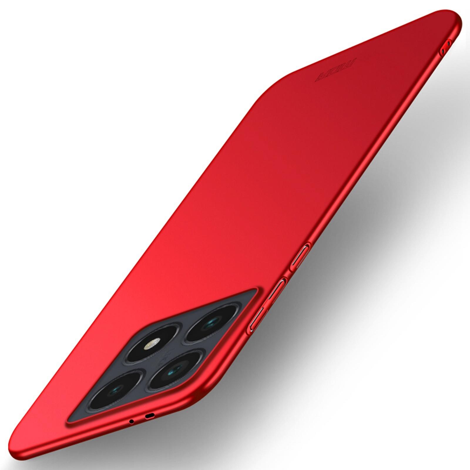 Для Xiaomi 14T Pro Чехол для телефона MOFI Shield Матовая серия Ультратонкий ПК Защитная крышка Red